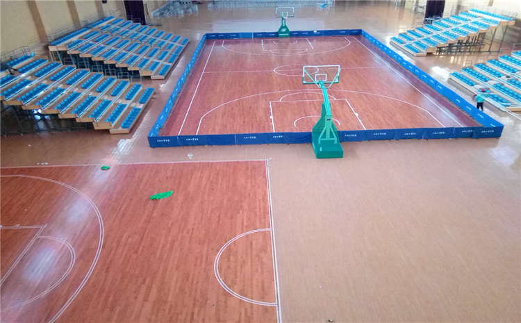 大型籃球?qū)嵞具\(yùn)動(dòng)地板施工工藝
