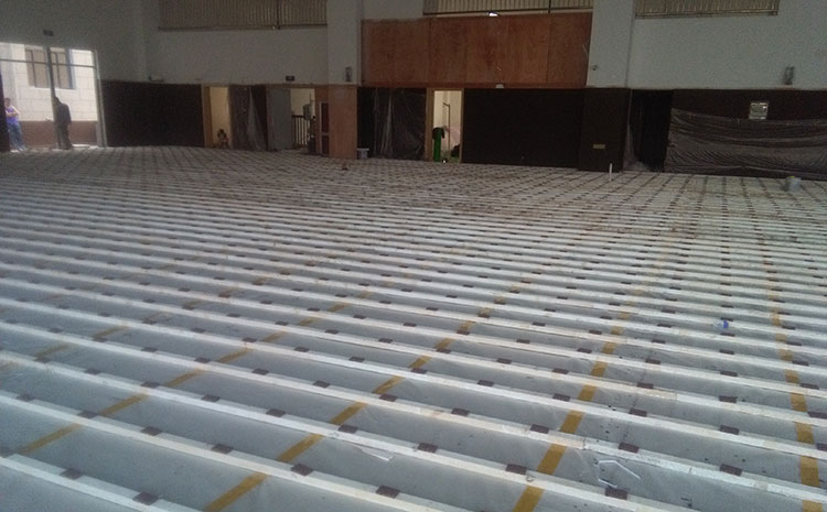 福建體育木地板安裝